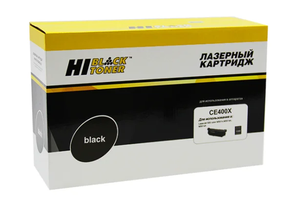 Упаковка картриджа Hi-Black HB-CE400X