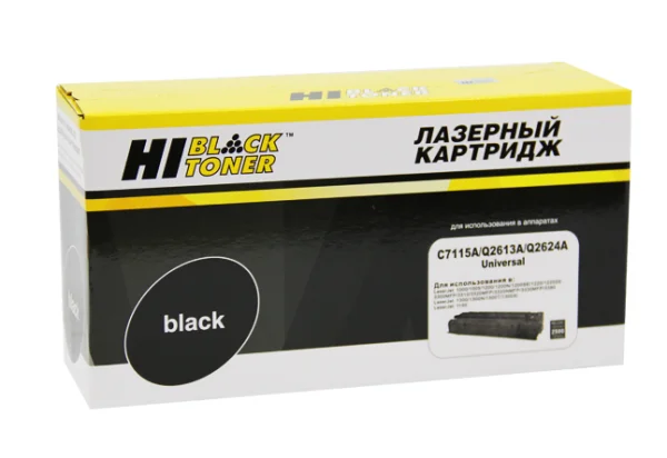 Упаковка картриджа Hi-Black HB-C7115A/Q2613A/Q2624A
