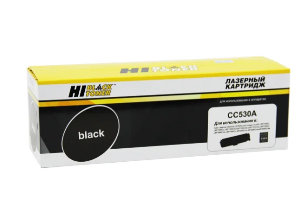 Упаковка картриджа Hi-Black HB-CC530A