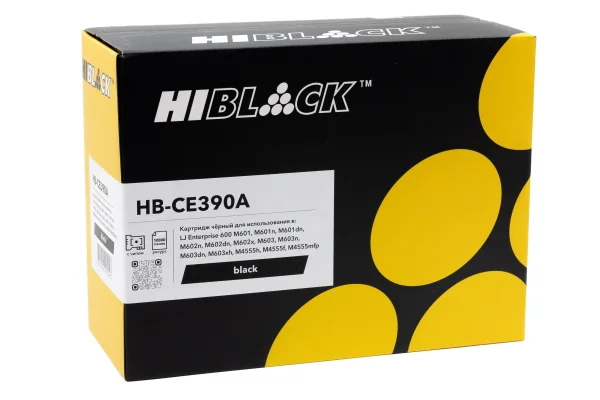 Упаковка картриджа Hi-Black HB-CE390A