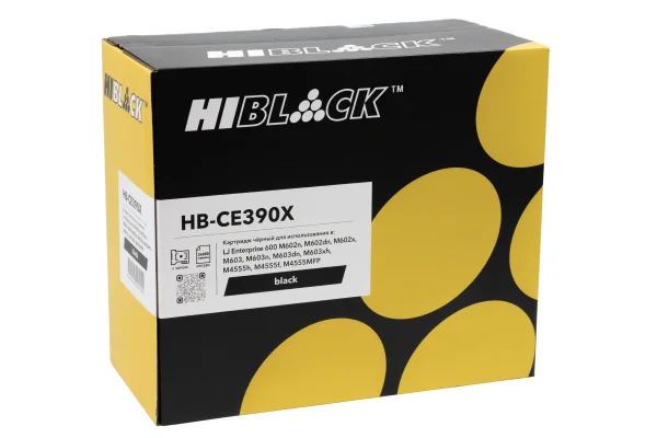 Упаковка картриджа Hi-Black HB-CE390X